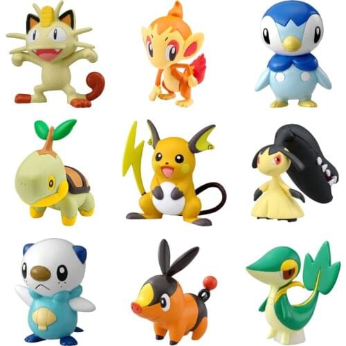 Original with Box Pokemon Figures Pokemon Pocket Monster Action Pikachu Squirtle Charmander Model Toys Dolls Kids Toy Gift