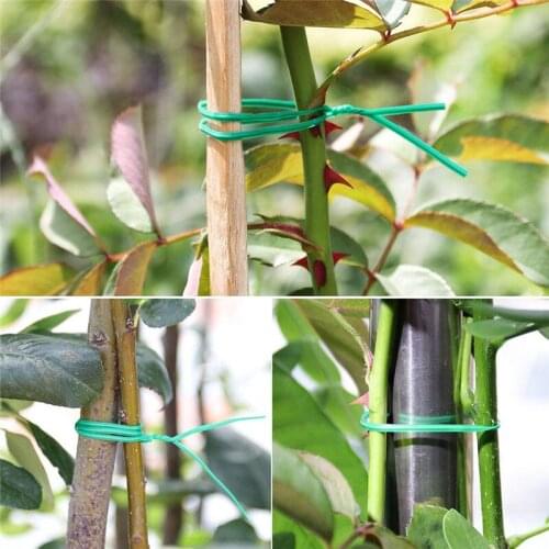 20 M Garden Ties Gardening Plants Climbing Vines Fixed Bracket Coil Plastic Wire Comes With Shears Gardening Tools