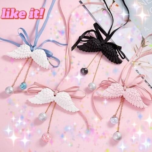 Car Hanging Angel Wings Plaster Pendant Car Decoration Perfume fragrance Hanging