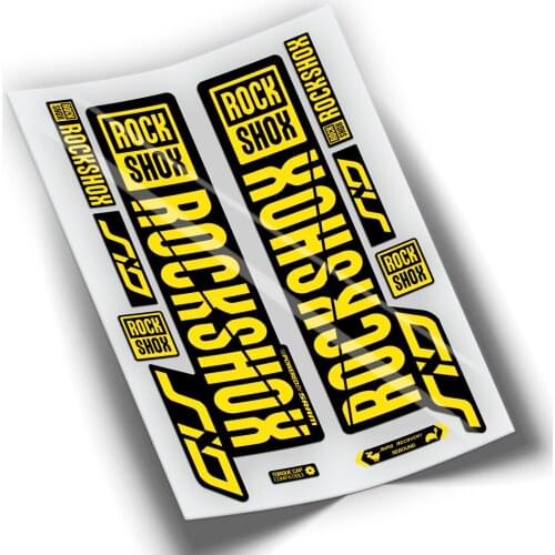 Full KIT of compatible stickers for ROCKSHOX SID 2018 WP65 ROCK SHOX cycling accessories