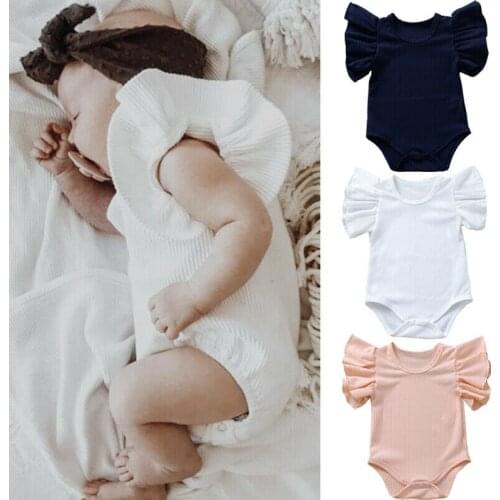 Pudcoco 2020 Newborn Set Body Suit Baby Girl Clothes Cotton Short Sleeve Bodysuit Clothes Set Sunsuit Infant Clothing