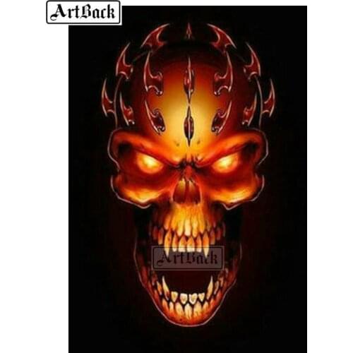 Skull Pattern 5d Diy Diamond Painting Full Square Drill New Arrival Diamond Embroidery 3d Diamond Mosaic Artwork ARD127