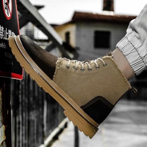 Vintage Boots Men Ankle Boots For Men Winter Mens Work Cowboy Home Shoes 2020 Mens Leather Rubber High Heel Chelsea Dress