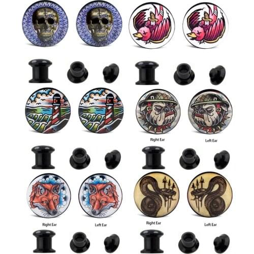 Plugs and Tunnels Big Size Ear Tunnel Earrings Ear Stretcher Wood Expander Men Ear Piercing Body Piercing Tunnels Gauge 2pcs