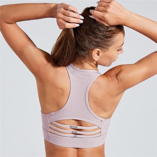 IMucci Sports bra ladies yoga crop top shockproof push-up underwear fitness bra sports vest fitness shirt sports sportswear