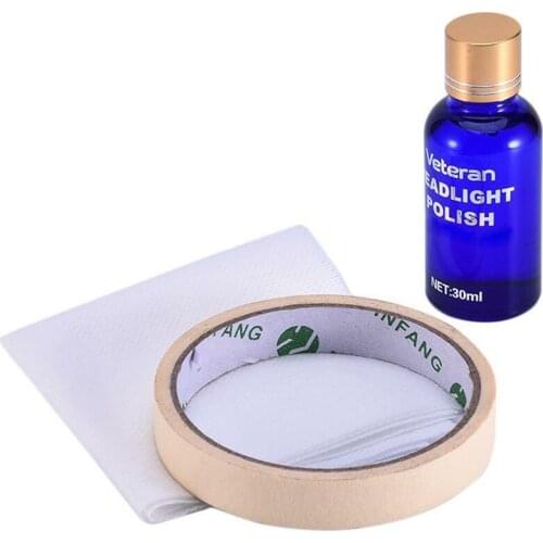 Auto Light Polishing Repair Coating Agent Car Repair 30ML Car Vehicle Headlight Lamp Lens Polish Cleaner Liquid Restoration Kit