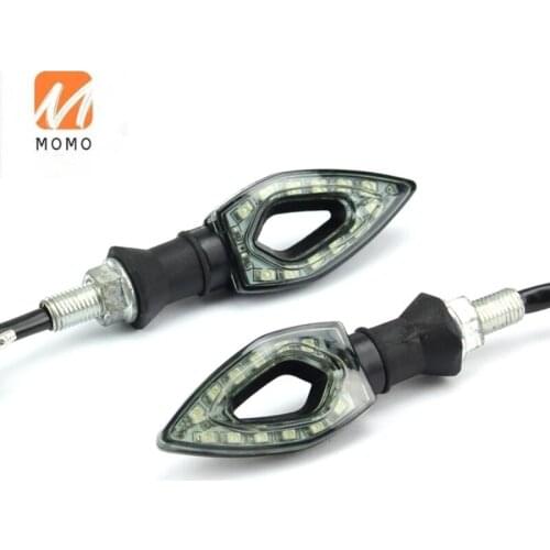 Motorcycle LED Turn Signal Moto Flasher Indicator Light DC 12V Universal Amber Blinker Lamp
