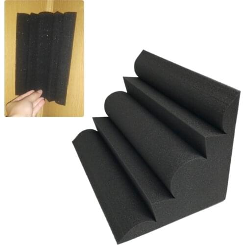 2021 New 12pcs Corner Acoustic Soundproof Foam High Density Flame Retardant Bass Trap Sound Absorption Wall Padding