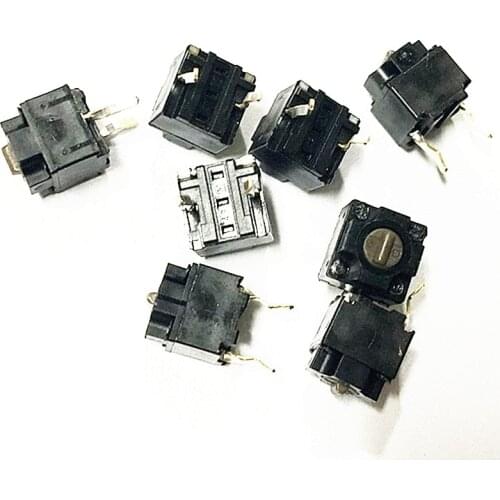 Japan Logitech square mouse micro switch EVQP0E07K IE4.0 Baolei shark Microsoft black spots 6*6*7.45