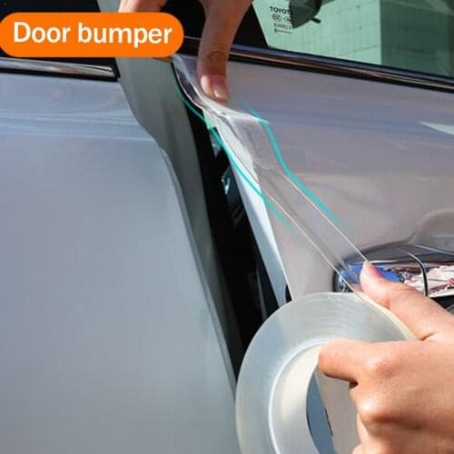 Car Door Protector Stickers Strip Bumper Protector Multifunctional Car Anti-slip Fixed Anti-collision Sticker Adhesive Auto E4K0