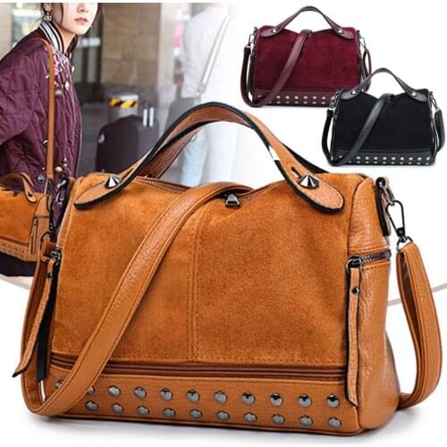 Women Wallets Lady Faux Leather Handbag Shoulder Messenger Bag Crossbody Large Capacity Travel Rivet Fashion Hot Holders