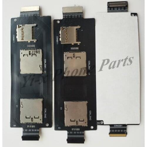 1pcs For ASUS ZenFone 2 5.5" ZE550ML ZE551ML SIM Card Reader Holder tray Connector Slot Flex Cable Replacement Parts
