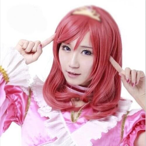 1 pcs Creative Maki Nishikino Wig Anime Love Live! Synthetic Hair Cosplay Prop Party Decor for Women Girl Christmas Gift