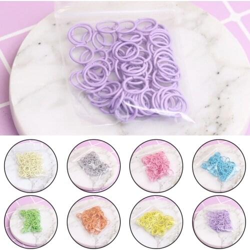 100Pcs/Lot 10mm Metal Connecting Ring Hanging Circle Key Unisex Keyring Keychain Keyfob DIY Jewelry Making Accessories