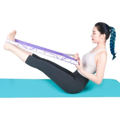 2.3M Resistance Band Anti-slip Elastic Stretch Strap Belts Fitness Leg Stretching Fitness Training Accessories