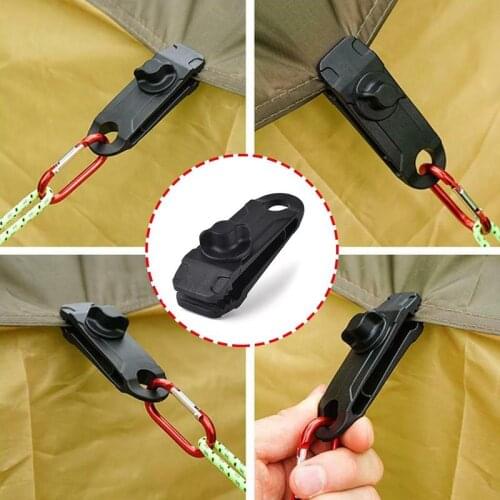 4Pcs DIY Tarp Clamp Awning Tent Canopy Clamp Clip Snap Canvas Gripper Caravan Jaw Grip Trap Tighten Woodworking Tools