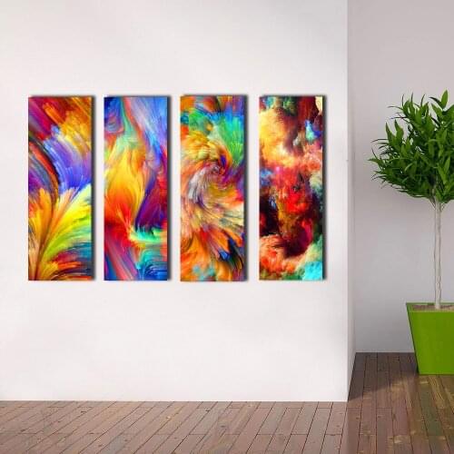 AHPAINTING Modern Abstract Canvas Art Painting Clouds Wall Pictures For Living Room Home Decor Vertical painting No Frame
