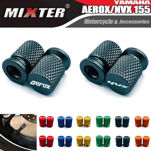 Motorcycle Accessories CNC Tire Valve Air Port Stem Cover Cap Plug For YAMAHA AEROX155 NVX155 Aerox 155 NVX 155 All Year 2020