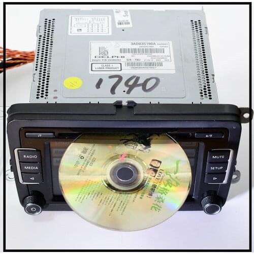 Car Radio RCD510 CD USB AUX RVC Rear View camera For Golf 5 6 MK5 MK6 CC Tiguan passat with code 3AD 035 190 A