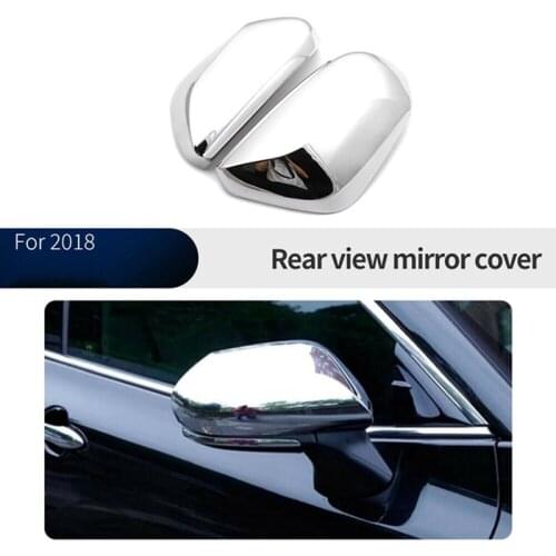 Car Chrome Rear View Mirror Protection Covers Rearview Mirror Stickers for Toyota Camry 2018-2020