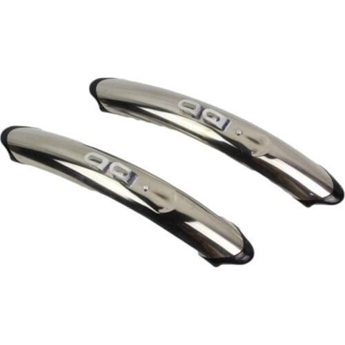 Road Bicycle ​Bike Mudguard Silver Stainless Steel 1Pair 310mmX48mm 700c Front