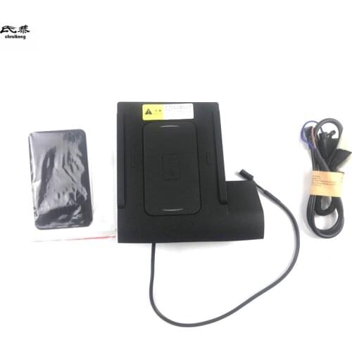 1set 15W QI ABS plastic material fast car wireless charger phone charging for 2014-2019 Volkswagen VW GOLF 7 MK7