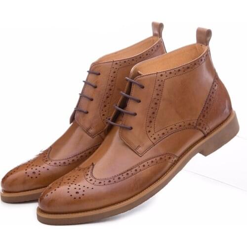 Woven Design Black Ankle Boots Male Wedding Boots Genuine Leather Autumn Boots Mens Motorcycle Boots