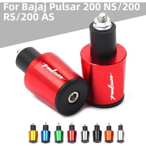 For Bajaj Pulsar 200 NS/200 RS/200 AS 7/8 22mm Motorcycle Accessories CNC Aluminum Handlebar Grip End Plug Handle Bar End Cap