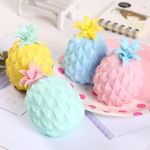 Anti Stress Fun Soft Pineapple Ball Stress Reliever Toy for Children Adult Fidget Squishy Antistress Creativity Sensory Toy Gift