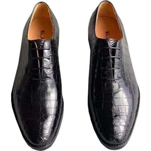 Hexiaofengdedian new men dress shoes male crocodile leather shoes men crocodile shoes fashion leisure shoes