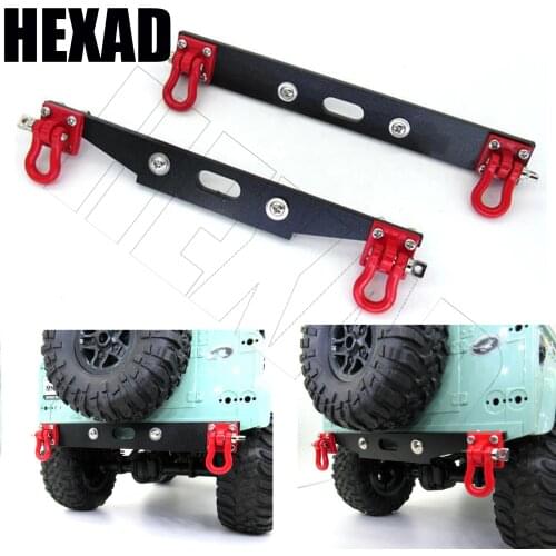 Metal Rear Bumper with Tow Hook for MN D99S D90 D91 MN90 MN99S 1/12 RC Car Upgrade Spare Parts Accessories