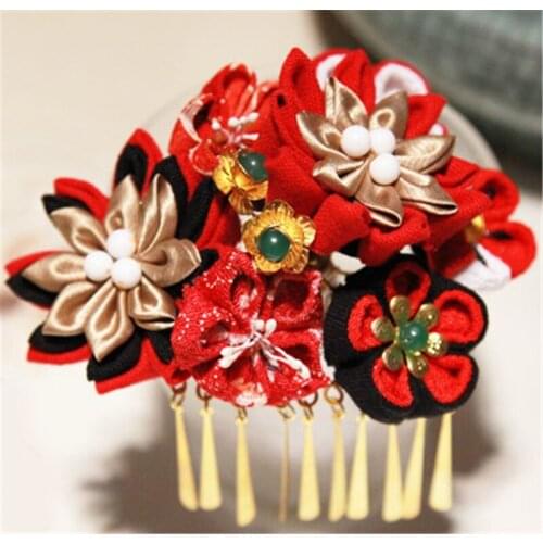 1pcs Retro Japanese Style Hair Decor Handmade Hairpin for Kimono Hanfu Cosplay Prop Hair Stick Step Shake for Women Girl Gift