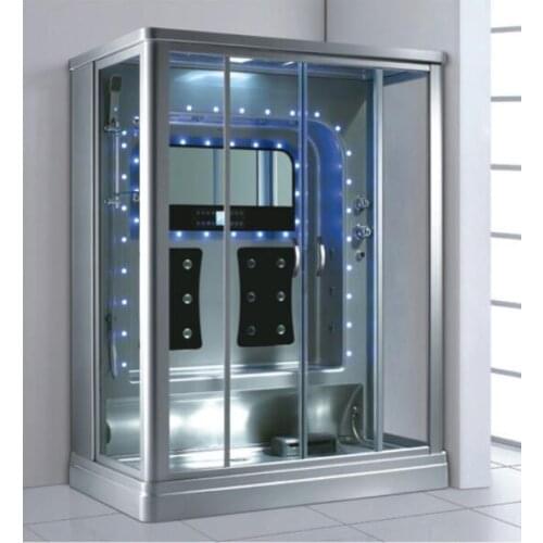 1390X950X2200mm Bathroom Wall Against Steam Shower Enclosure Mult-Functional Computer Control Wet Sauna Room 7048