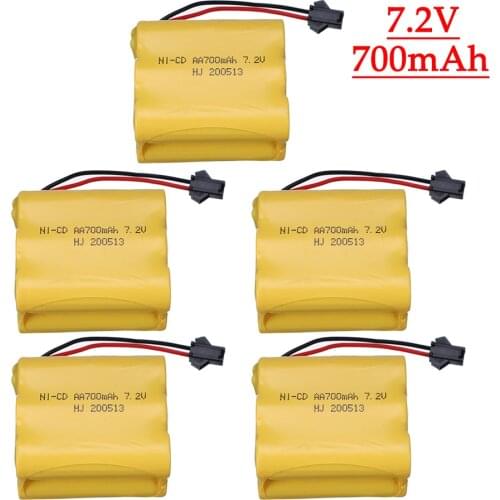 7.2V NICD Battery AA 700mah Rechargeable Battery Pack For Rc toys Car Tanks Trucks Trains Boats Robots Gun Accessories battery