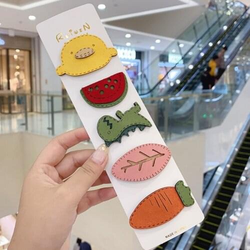 R58A New Little Yellow Duck Hairpin Childish Cute Side Clip Female Hair Accessories Kawaii Girl Student Hair Clips