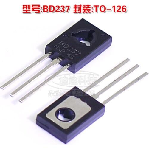 New BD237 TO-126 NPN Power Transistor Output 100V 2A Transistor Transistor