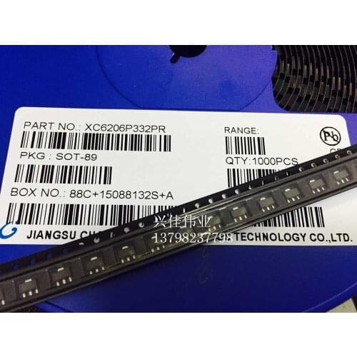 Original 50pcs/ XC6206P332PR ME6206A33PG 3.3V IC SOT89