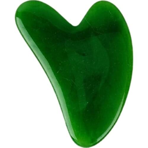 Beeswax Jade Guasha Scraping Massage Scraper Face Massager Acupuncture Gua Sha Board Acupoint Face Eye Care SPA Massage Roller