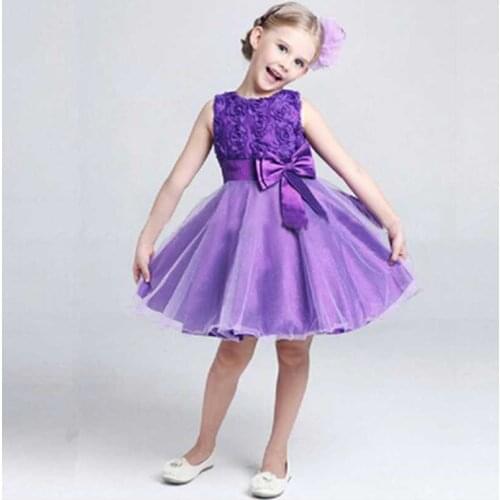 Princess dress for girls with floral summer dress clothes for wedding birthday Dresses for Girls Childrens suit for Kids
