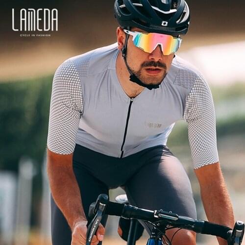 LAMEDA 2021 new cycling clothes mens short-sleeved shirt summer road bike mountain bike bicycle clothing equipment