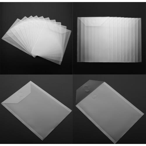10pcs/set 2 Size Transparent Plastic Cutting Dies Stamps Storage Bags Folders Organizer Holders Celar Bag 18x24cm / 18x13cm