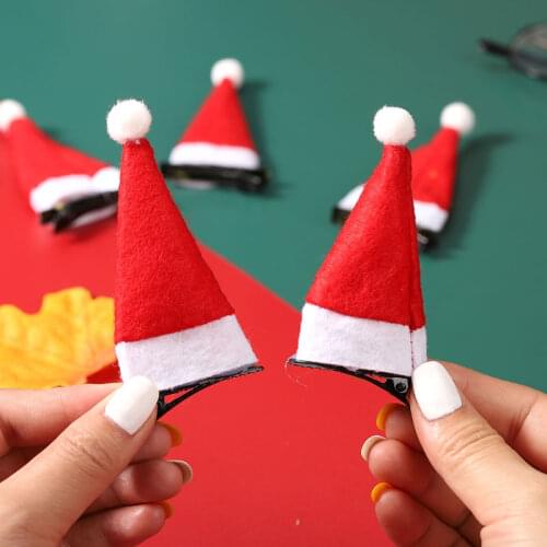 Mini Christmas Hat Santa Claus Hat Xmas Apple Wine Bottle Caps Christmas Gift Caps for New Year Tree Ornament Decor