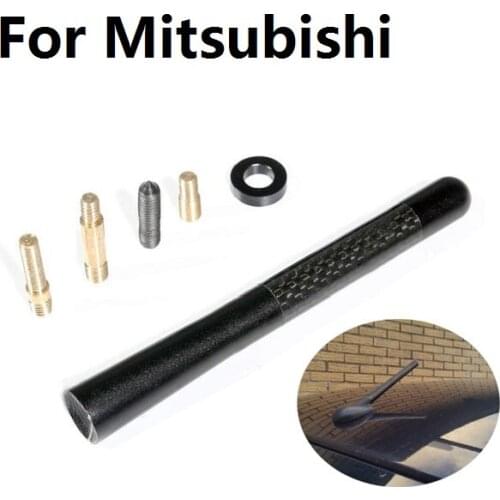 Car Styling Carbon Fiber 12cm Short Radio Antenna For Mitsubishi Airtrek Asx Attrage Carisma Challenger Colt Eclipse Ek Endeavor