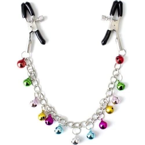 Adult Products Milk Clips Iron Chain 13 Bells Couple Toys Mimi Adjustable Clips Health Products