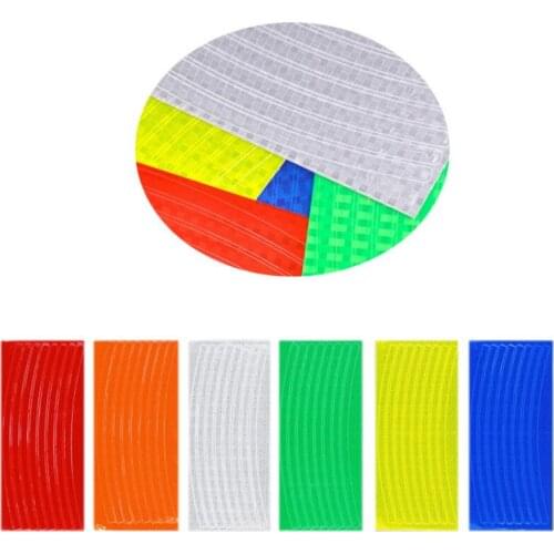 1 Mountain Bike Bicycle Wheel Rim Reflective Sticker Decal Protector Safety Mountain Bike Reflector Outdoor Safety Warning