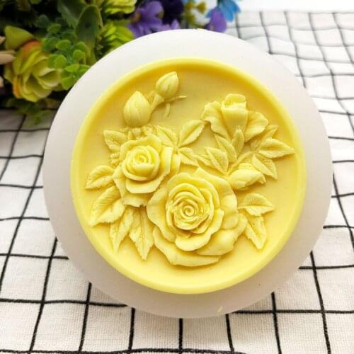 1PC Multifunctional Food Grade Silicone Mold Flower Cake Chocolate Soap Fondant Mould for DIY Cake Soap Mold