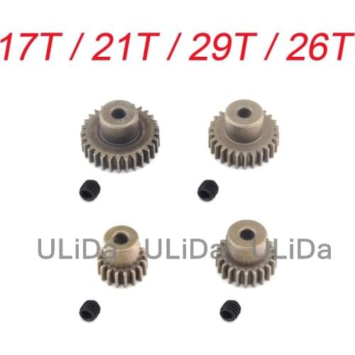 17T/21T/29T/26T Motor Gear For 11119 11181 11176 11189 1:10 Hsp 94111 94123 RC CAR Spare Parts Accessories