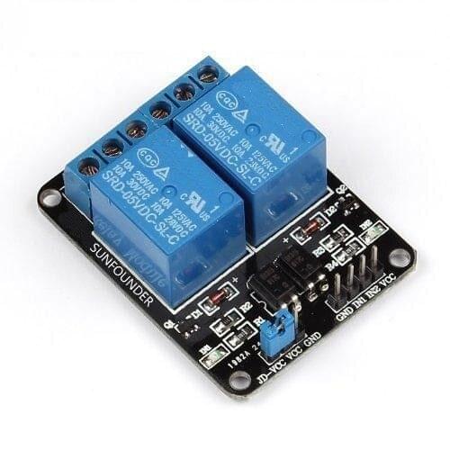 1PCS 5V 2-Channel Relay Module Shield for Arduino ARM PIC AVR DSP Electronic 5V 10A 2 Channel Relay Module