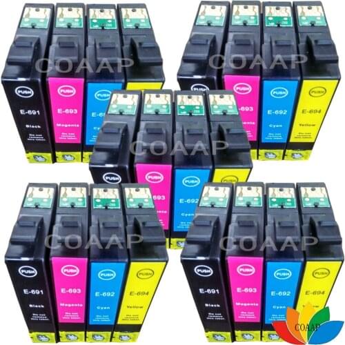 20 T0691-T0694 Ink Cartridge For Compatible Epson 69 68 Stylus CX5000 CX6000 CX7000 CX7400 CX7450 CX8400 CX9400F C120