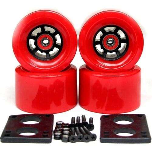 2019 New Longboard Wheels Electric Skateboard Wheels 78A 90*52mm ABEC-9 Bearings Bushings Hardware Gasket Skateboard Parts